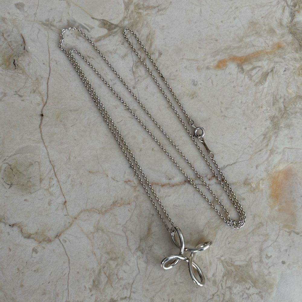 Tiffany & Co. Elsa Peretti Large Infinity Cross 16” Chain (11725)